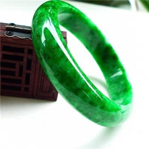 Bracelet Naturel Vert Émeraude, 54-64mm, Bijoux De Princesse Élégants, Meilleur Cadeau Pour Mère Et Petite Amie