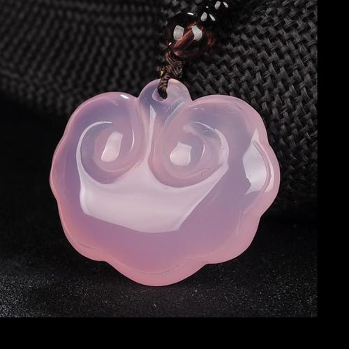 Pendentif En Jade Rose Naturel Pour Femmes, Breloques De Mode, Bijoux, Amulette De Calcédoine Violette Véritable, Cadeaux Pour Dames, Accessoires De Bijoux