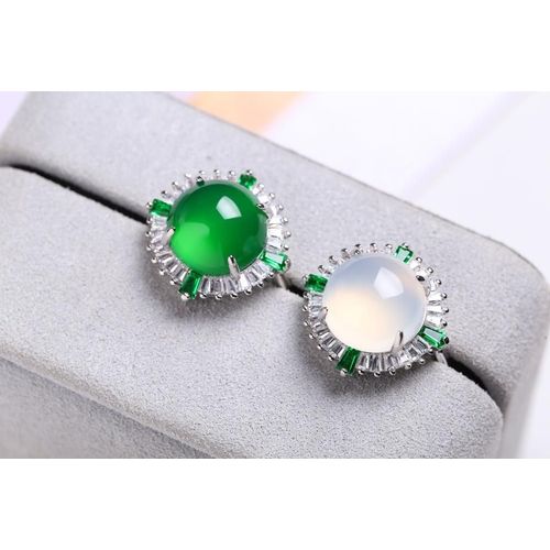 Ensemble De Bijoux Pour Femmes, Bague, Collier, Pendentif, Vert, Émeraude, Argent 925, Cadeau Gratuit, Offre Spéciale