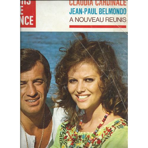 Jours De France  15/08/1972 Claudia Cardinal, Jean-Paul Belmondo, Guy Marchand, Georges Chelon, Claude François, Brigitte Bardot, Sylvie Vartan, Jacques Chazot - Yves Saint Laurent,Julien Clerc, 