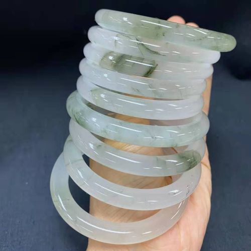 Bracelet En Jadéite Naturelle 100% Véritable, Élégant, Sculpté À La Main, Émeraude, Cadeau De Fête Pour Femmes