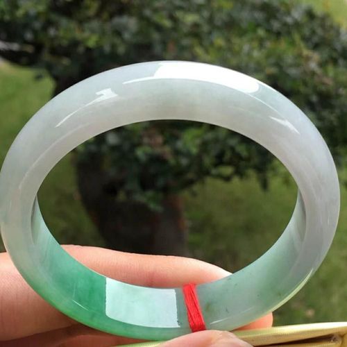 Bracelet De Classe A En Jade Naturel Pour Femmes, Bijou Deux Tons Vert, Cadeau Pour Maman Et Petite Amie, Envoyer Un Certificat