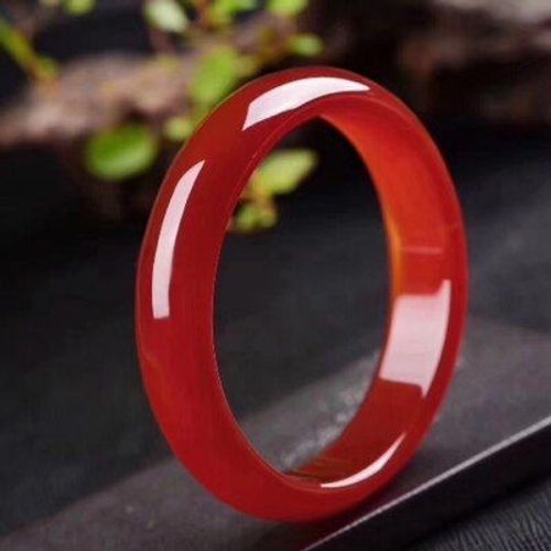 Bijoux En Agate Rouge Naturelle, Calcédoine 54-64mm, Bracelet De Princesse Élégant, Meilleur Cadeau Pour Mère Et Petite Amie