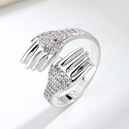 Bagues En Strass Pour Femmes, Bijou Ajustable, Simple, À La Mode, Pour Couple, Pour Fête De Mariage, Festival, Nouvelle Collection 2021