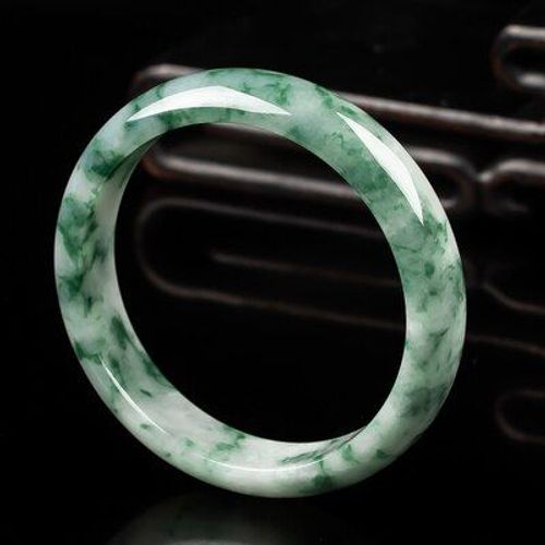 Bijoux En Jadéite De Birman Naturelle, Fleur Vert Clair, Bracelet, Élégant, Princesse, Meilleur Cadeau Pour Mère Et Fille, 54-64mm