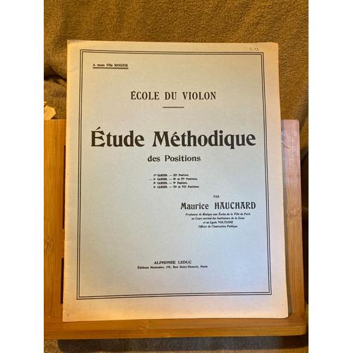 Marcel Hauchard Étude Méthodique Des Positions Cahier 2 Éditions Leduc