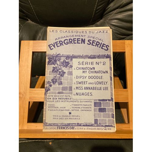 Les Classiques Du Jazz Evergreen Series Partition Piano Ed. Francis Day Volume 2