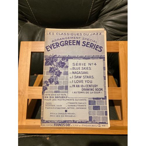 Les Classiques Du Jazz Evergreen Series Partition Piano Ed. Francis Day Volume 4