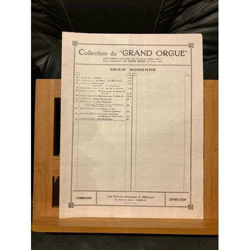 Edouard Commette Deux Méditations Pour Grand Orgue Partition Éditions Hérelle