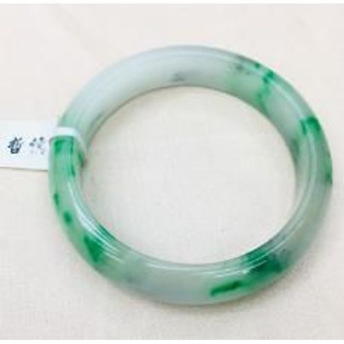 Bracelet De Princesse En Jade Pour Femme, Bijou Élégant, Vert Glacé, Émeraude Naturelle, Double Couleur, 52-62m, Envoyer Un Certificat De Pays