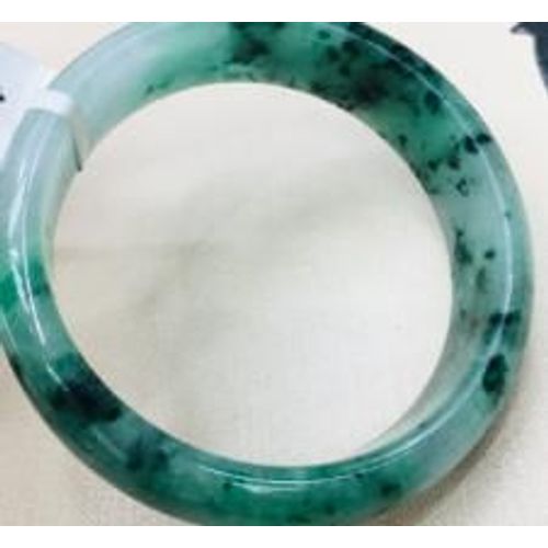 Bracelet Élégant Tricolore Vert Foncé En Jade Émeraude Naturelle Pour Femme, Bijou De Princesse En Jade, Envoyer Un Certificat