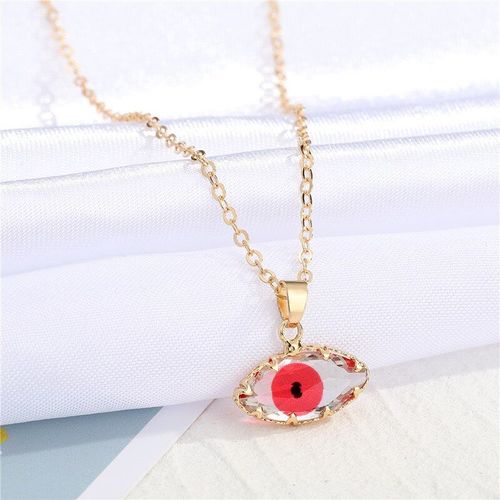 Collier Pendentif En Cristal Turc Mauvais ¿Il Pour Femmes, Transparent, Yeux Colorés, Chaîne Porte-Bonheur, Bijoux Ras Du Cou