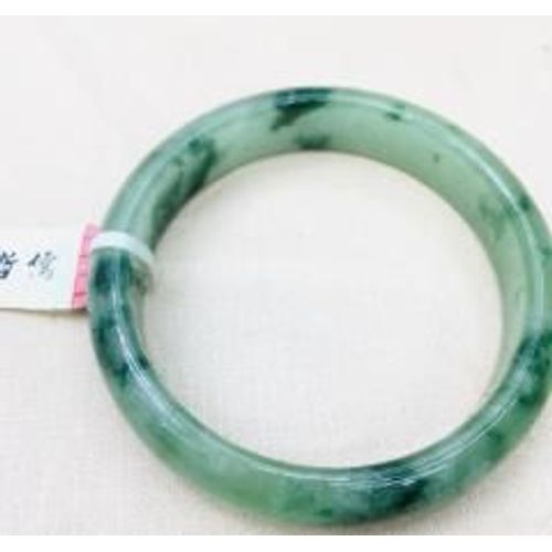 Bracelet Élégant En Jade Naturel Pour Femme, Bijou De Style Birman, Bleu Glacé, Émeraude, Fleur, Double Couleur, Livraison Ce, 52-62