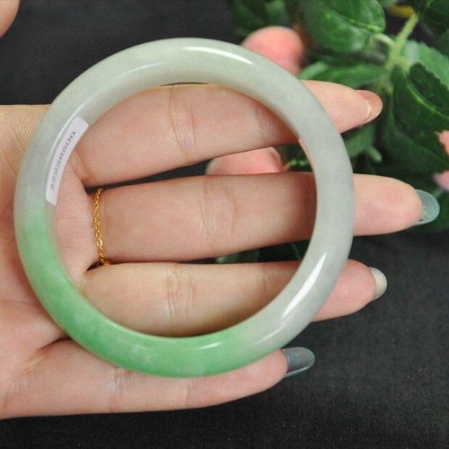 Bracelet Bicolore En Jade Vert Clair De Grade A, Émeraude Naturelle Du Mo, Modèle Exquis De Princesse Pour Fille, Petite Amie, Maman, Envoyer Un Certificat
