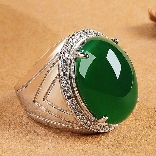 Bague De Jade Naturelle Pour Femmes Et Hommes, Vert Clair, Porte-bonheur, Bague De Jade, Bague étroite Certifiée, Cadeau De Bijoux Simple, 18mm, Jade