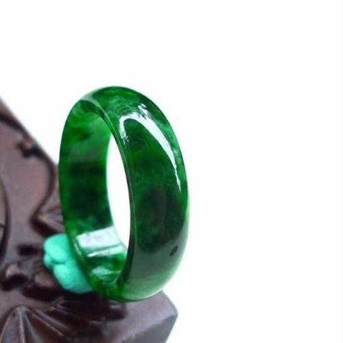 Bague En Jade Naturel Pour Hommes Et Femmes, Bijoux Fins En Pierre De Jades Émeraude