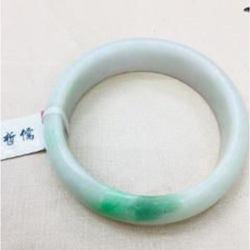 Bracelet En Jade Pour Femme, Émeraude Naturelle De Birman, Noble, Double Couleur + Vert, Envoyer Un Certificat, 52-62mm