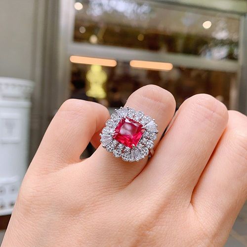 Bagues De Luxe En Argent Sterling 2021 Pour Femmes, 9x9mm, Paraiba, Tourmaline, Rubis, Topaze, Bijoux Fins De Fête De Mariage, Tendance 925