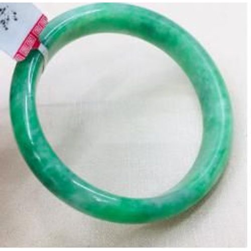 Bracelet En Jade Vert Clair Pour Femme, Naturel, Émeraude De Birman, Noble, 52-62mm, Bracelet De Princesse, Envoyer Un Certificat D'inspection De Pays