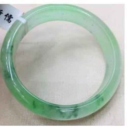 Bracelet En Jade Naturel, Fond De Glace Émeraude, Vert, Bicolore, Élégant, Pour Femmes, Envoyer Un Certificat