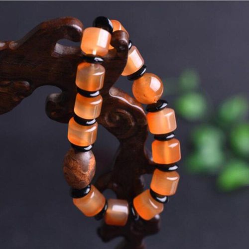 Bracelet En Jade Naturel Pour Hommes Et Femmes, Bijoux Fins, En Calcédoine Sculptée À La Main