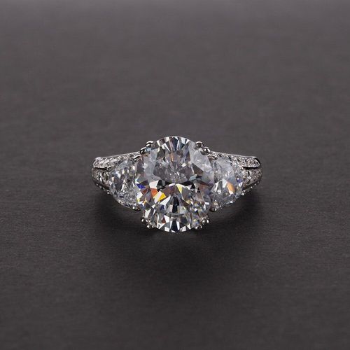 Bague En Argent Sterling 2021 Pour Femmes, Diamant De Laboratoire En Quartz, Aigue-Marine Topaze, Vintage, 9x11mm, Bijoux Fins De Fiançailles, De Mariage, Nouvelle Collection 925