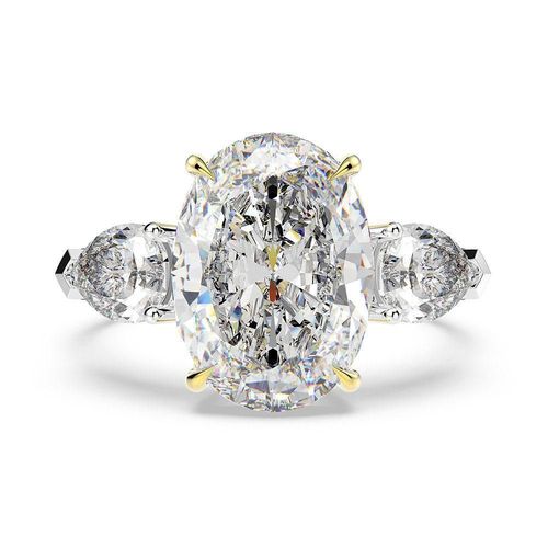 Bagues De Mariage Vintage En Argent Sterling 925, 10x14mm, 10 Carat, Cristal Rose, Aigue-Marine, Topaze, Cadeau D'anniversaire Pour Femmes