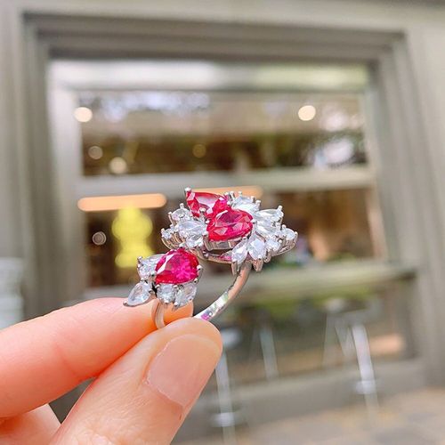 Bagues En Pierres Précieuses Pour Femmes, Bijoux Fins, Vintage, Design De Luxe, Topaze En Argent Sterling 925, Rubis, Breloques, Fête De Cocktail, Bracelet De Mariage