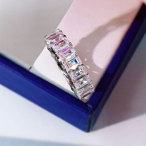 Bagues En Argent Sterling 2021 Pour Femmes, 3x5mm, Diamant De Laboratoire, Pierres Précieuses, Rubis, Émeraude, Fête De Cocktail, Bracelets De Mariage, Cadeau, Tendance 925