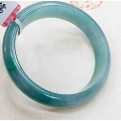 Bracelet En Jade Bleu Clair Pour Femme, Élégante, Naturelle, Ajadite De Birman, Envoyer Le Certificat D'inspection National