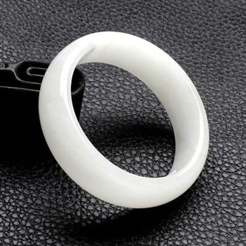 Bracelet En Jade Naturel Hetian, Blanc, 54-64mm, Bijoux De Princesse Élégants, Meilleur Cadeau Pour Maman Et Petite Amie