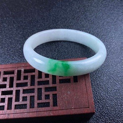 Bracelet Deux Tons Vert Clair Émeraude, Bijoux Naturels, 54-64mm, Bracelet De Princesse Élégant, Meilleur Cadeau Pour Mère Et Fille