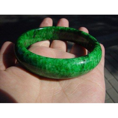 Bracelet Naturel Vert Émeraude, 54-64mm, Bijoux De Princesse Élégants, Meilleur Cadeau Pour Mère Et Petite Amie