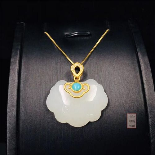 Pendentif En Jade Naturel Avec Serrure Sculptée À La Main, Turquoise, Collier En Argent Sterling 925, Bijoux En Jade Pour Femmes