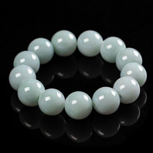 Bracelet À Perles Rondes En Jade Naturelle, Bijou Pour Hommes Et Femmes