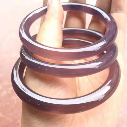Bracelets En Pierre De Calcédoine Naturelle Pour Femmes, Bijou Circulaire Sculpté À La Main En Jade, En Agate Véritable