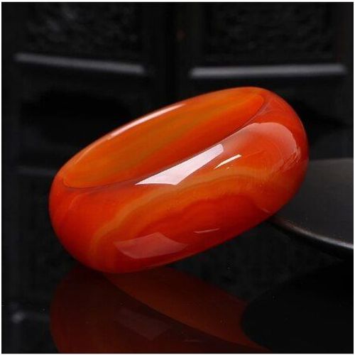 Bracelet En Jade À Manchette Large, Sardonyx Naturel, Belle Femme, Breloque Rouge Douce, Bracelet En Agate, Accessoires Bijoux Porte-Bonheur, 100%