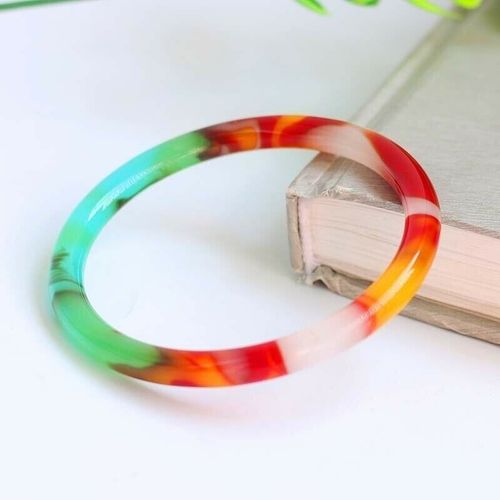 Bracelet En Jade Coloré Naturel Pour Femmes, Bijoux Fins En Pierre De Jades, Bracelets Amulette, Cadeaux Pour Petite Amie Et Maman