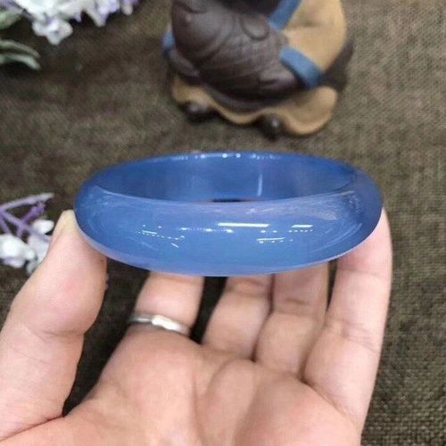 Bracelets En Jade Véritable 7a Pour Femmes, Avec Calcédoine Bleue, Améthyste De Jade, Ajouter Un Certificat, 100%