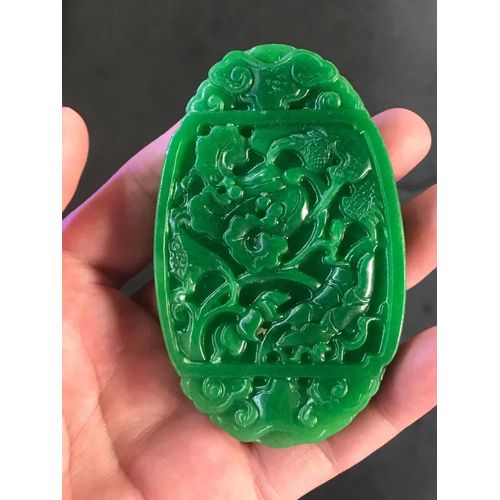 Pendentif En Jade Vert Du Zodiaque Naturel Pour Femmes, Collier En Jade De Poisson Sculpté À La Main Des Deux Côtés, Bijoux En Jade Pour Femmes, Ajouter Un Certificat