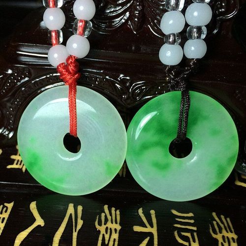 Pendentif En Jade Fleur Flottante Verte Naturelle Sculptée À La Main, Donut, Bijoux Boutique De Mode, Collier Pour Hommes Et Femmes, Cadeau