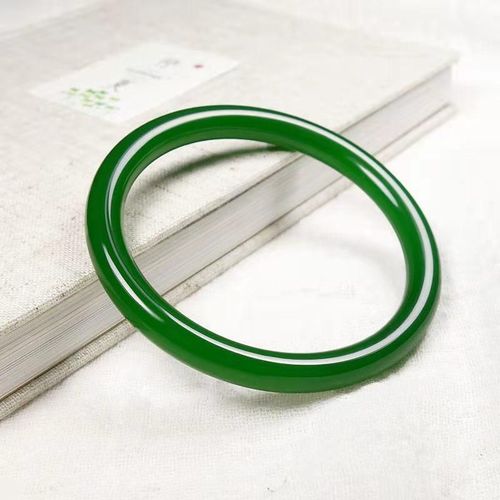 Bracelet En Jade Sculpté À La Main, Bijoux En Pierre Précieuse Émeraude Véritable, Amulette Porte-Bonheur, Cadeaux Pour Femmes Et Hommes