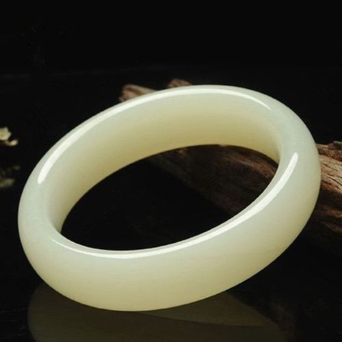 Bracelet En Jade Naturel Chinois Bleu Blanc Sculpté À La Main, Large Bande, Bijoux Boutique De Mode, Bracelet Bleu Et Blanc Pour Hommes Et Femmes