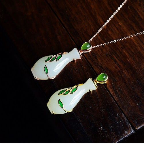 Ensemble De Chaîne De Clavicule En Argent Sterling S925, Pendentif De Verseau De Jade Gris, Haut De Gamme Pour Dames, Chaîne Cadeau Pour Maman, Collier Élégant