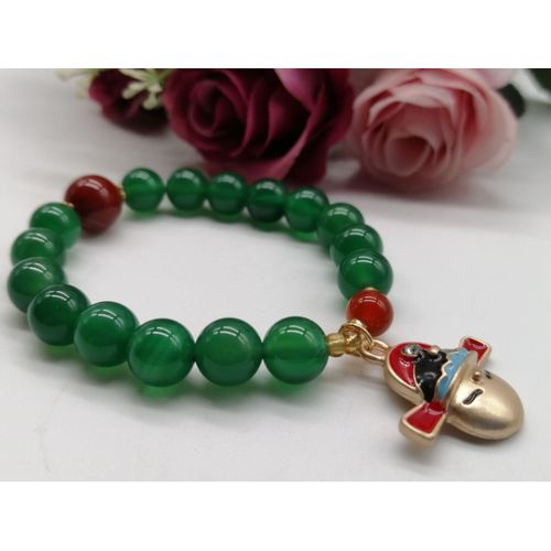 Bracelet En Jade Vert Véritable Pour Femmes Et Hommes, Perles De Jaspe En Pierre De Jades De Xinjiang Hetian Naturelles, Bracelets De Bijoux Élastiques