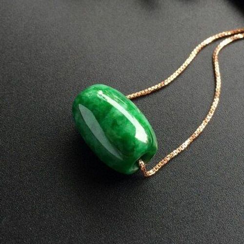 Pendentif Amulette En Argent 925 Naturel, Collier De Princesse Élégant, Vert Émeraude, Pendentif, Meilleur Cadeau