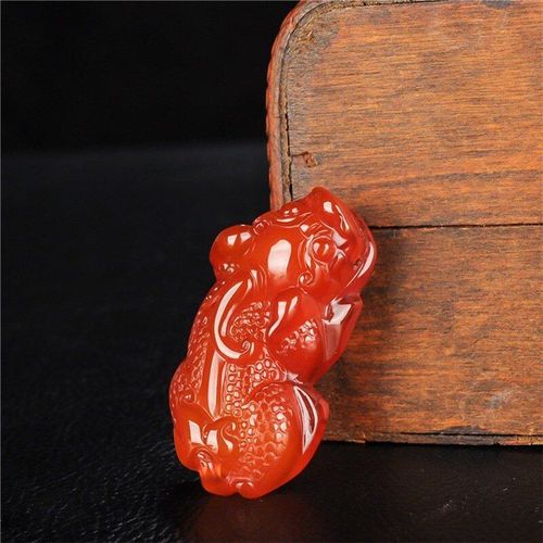 Pendentif Pixiu En Cornaline Naturelle, Sculpture Tridimensionnelle Faite À La Main, Bijoux Boutique De Mode, Collier En Agate Pour Hommes Et Femmes
