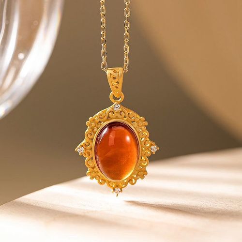 Pendentif Vintage En Argent Sterling S925 Pour Femmes, Collier Court Classique Avec Grenat Naturel, Motif Ajouré, Original