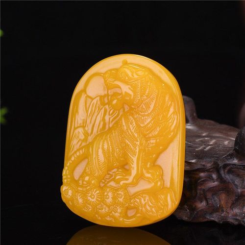 Pendentif En Jade Dragon Jaune Naturel Sculpté À La Main, Bijoux Boutique De Mode, Collier Du Zodiaque Pour Hommes Et Femmes, Accessoires Cadeaux