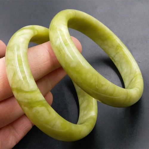 Bracelet En Jade Turquoise Naturel Sculpté À La Main, Large Barre, Bijoux Boutique De Mode, Bracelet De Beauté Pour Hommes Et Femmes